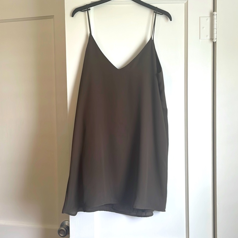 Large olive camisole